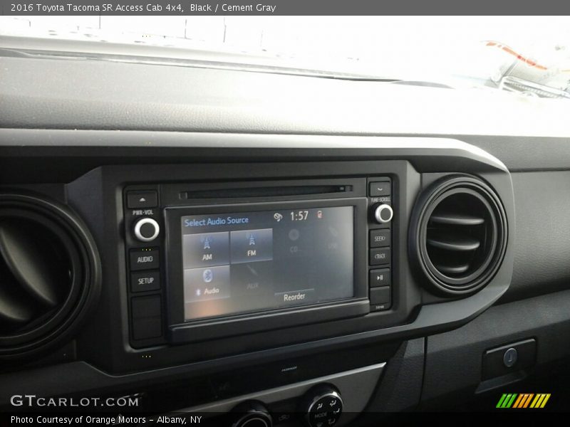 Black / Cement Gray 2016 Toyota Tacoma SR Access Cab 4x4