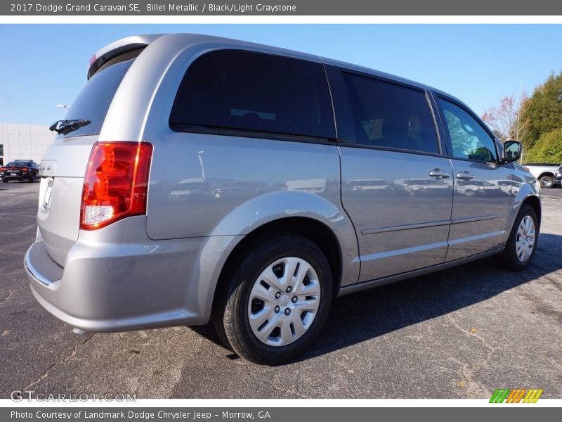 Billet Metallic / Black/Light Graystone 2017 Dodge Grand Caravan SE