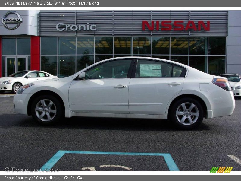Winter Frost Pearl / Blond 2009 Nissan Altima 2.5 SL