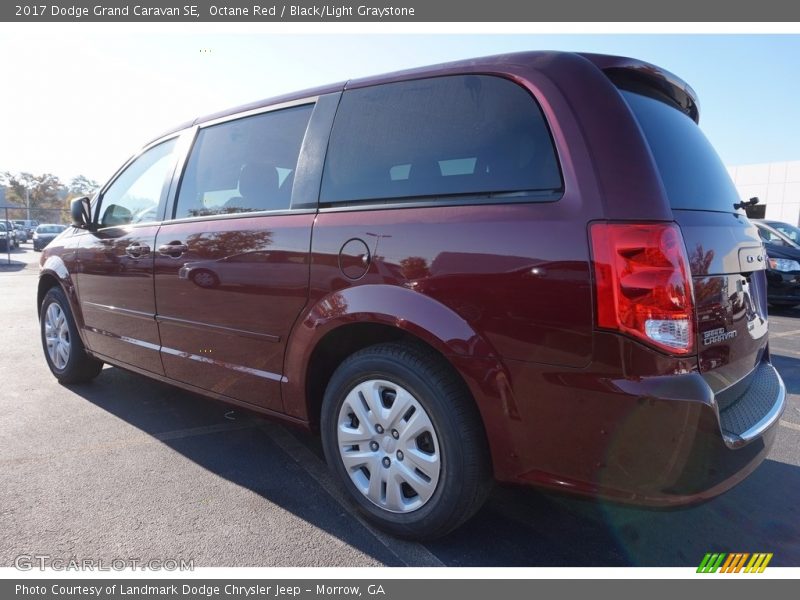 Octane Red / Black/Light Graystone 2017 Dodge Grand Caravan SE