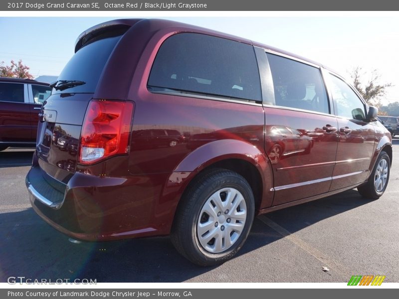 Octane Red / Black/Light Graystone 2017 Dodge Grand Caravan SE