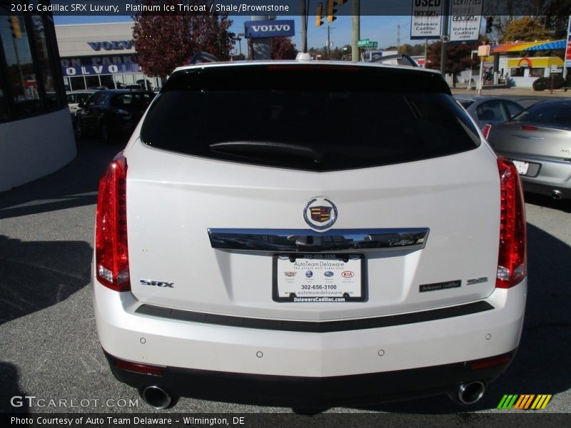 Platinum Ice Tricoat / Shale/Brownstone 2016 Cadillac SRX Luxury