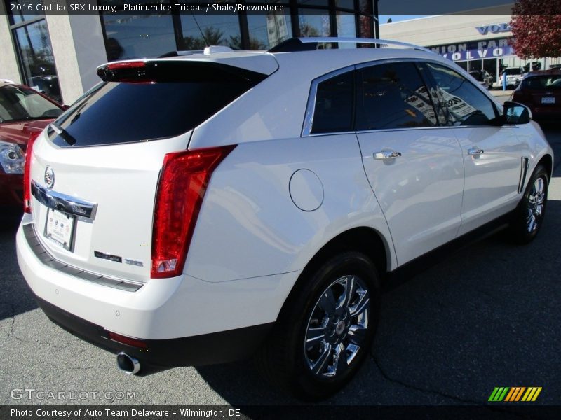 Platinum Ice Tricoat / Shale/Brownstone 2016 Cadillac SRX Luxury