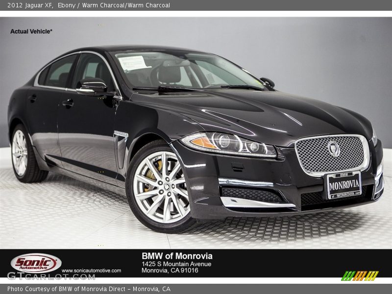 Ebony / Warm Charcoal/Warm Charcoal 2012 Jaguar XF