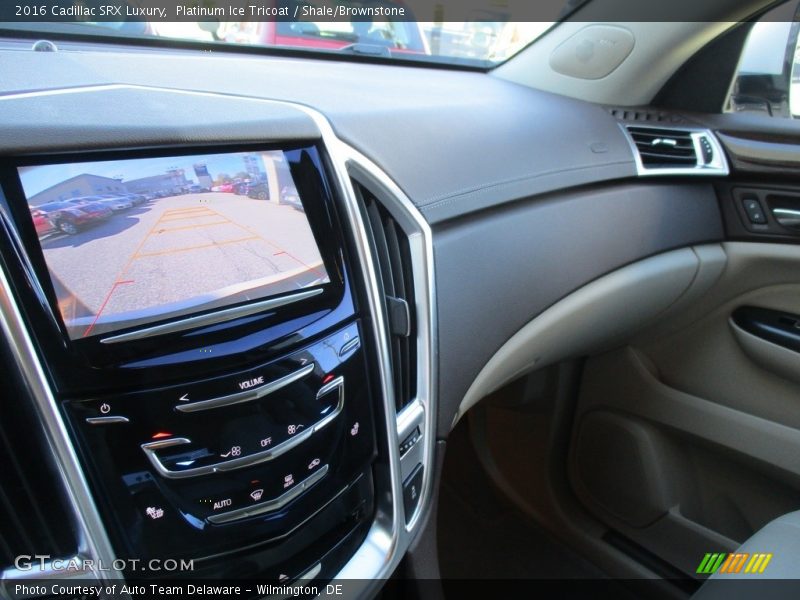 Platinum Ice Tricoat / Shale/Brownstone 2016 Cadillac SRX Luxury