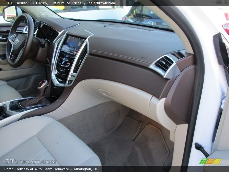 Platinum Ice Tricoat / Shale/Brownstone 2016 Cadillac SRX Luxury