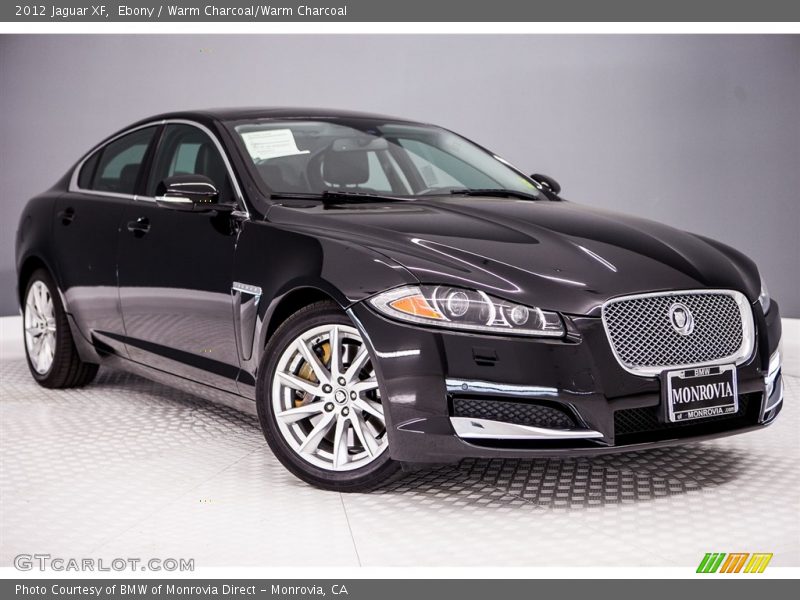 Ebony / Warm Charcoal/Warm Charcoal 2012 Jaguar XF
