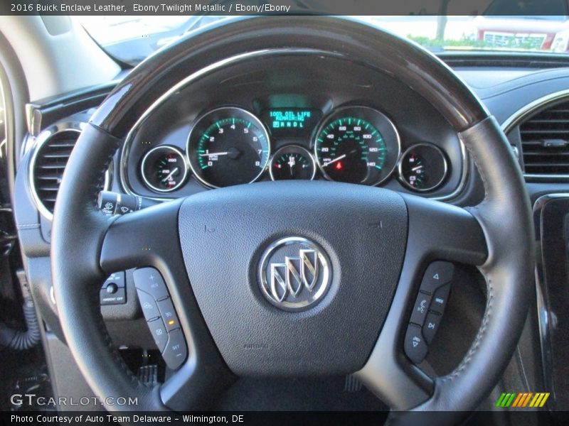 Ebony Twilight Metallic / Ebony/Ebony 2016 Buick Enclave Leather
