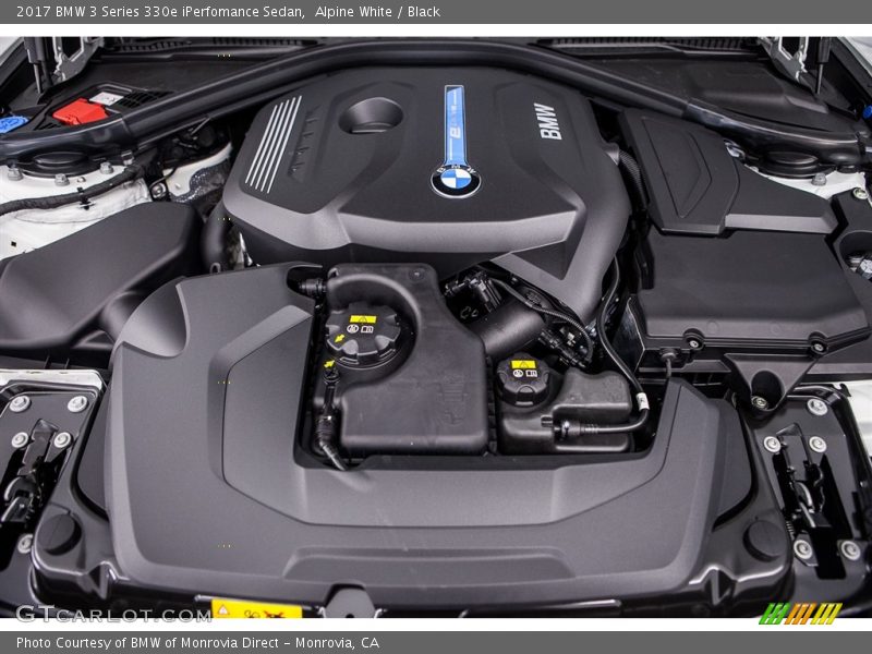 Alpine White / Black 2017 BMW 3 Series 330e iPerfomance Sedan
