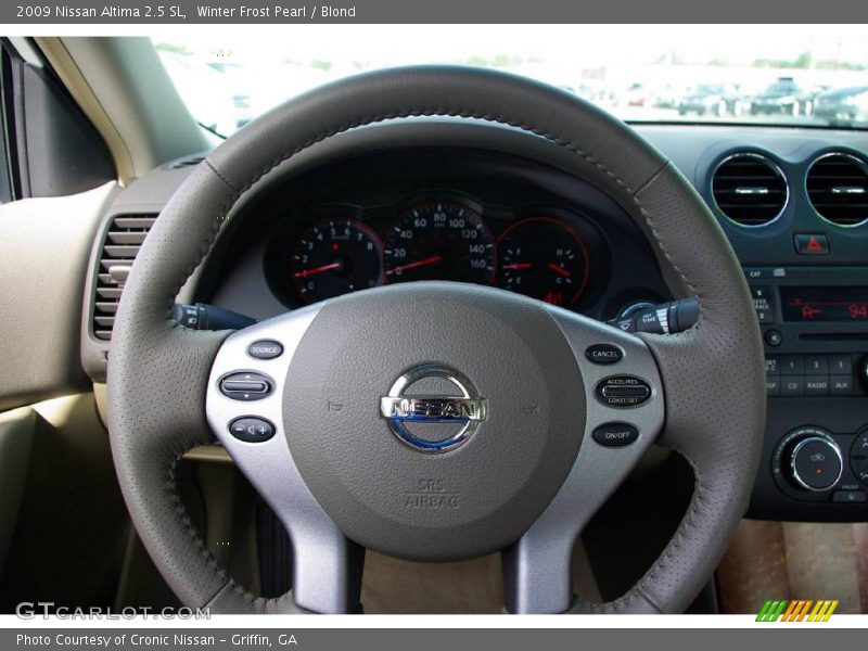 Winter Frost Pearl / Blond 2009 Nissan Altima 2.5 SL