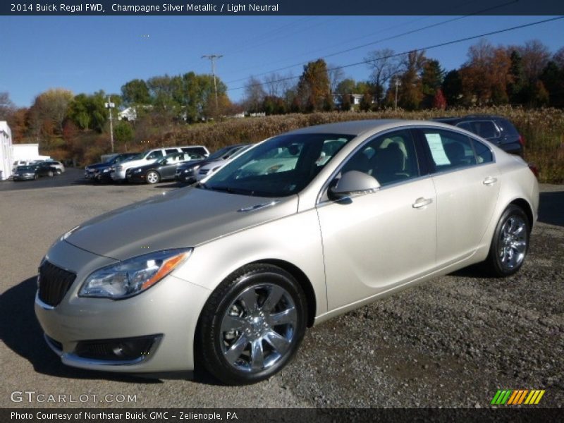 Champagne Silver Metallic / Light Neutral 2014 Buick Regal FWD