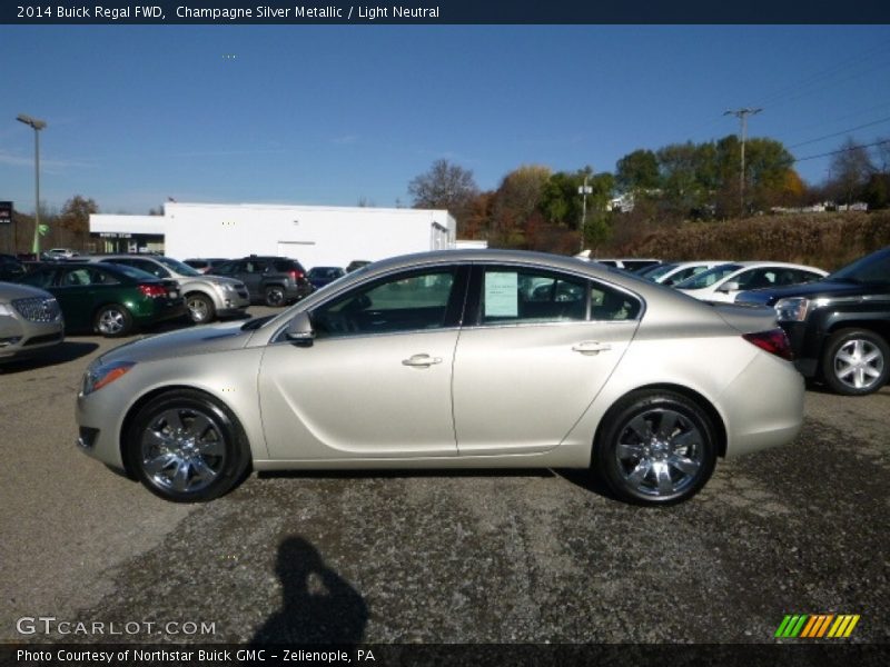 Champagne Silver Metallic / Light Neutral 2014 Buick Regal FWD