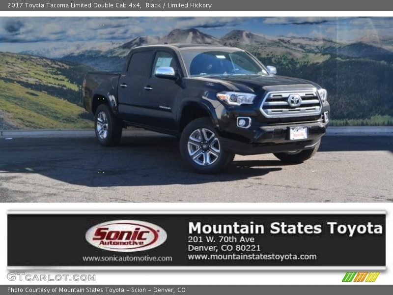 Black / Limited Hickory 2017 Toyota Tacoma Limited Double Cab 4x4