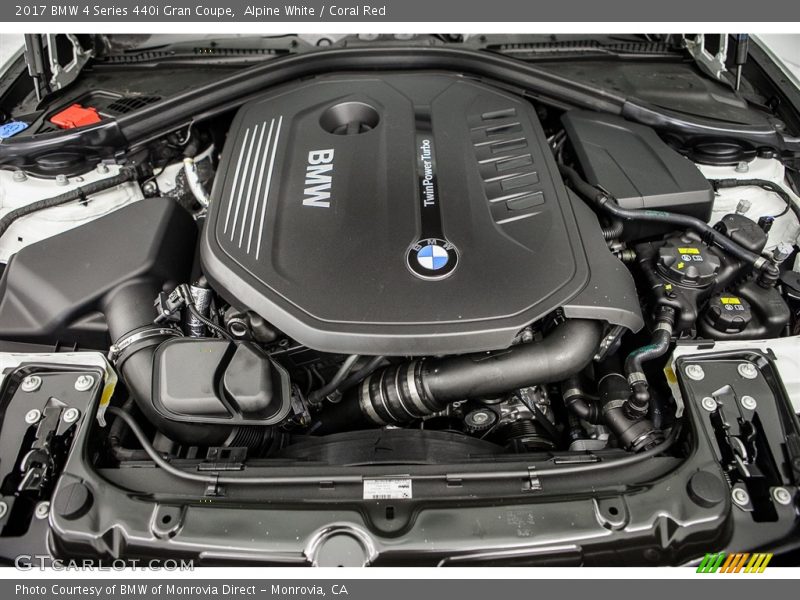  2017 4 Series 440i Gran Coupe Engine - 3.0 Liter DI TwinPower Turbocharged DOHC 24-Valve VVT Inline 6 Cylinder