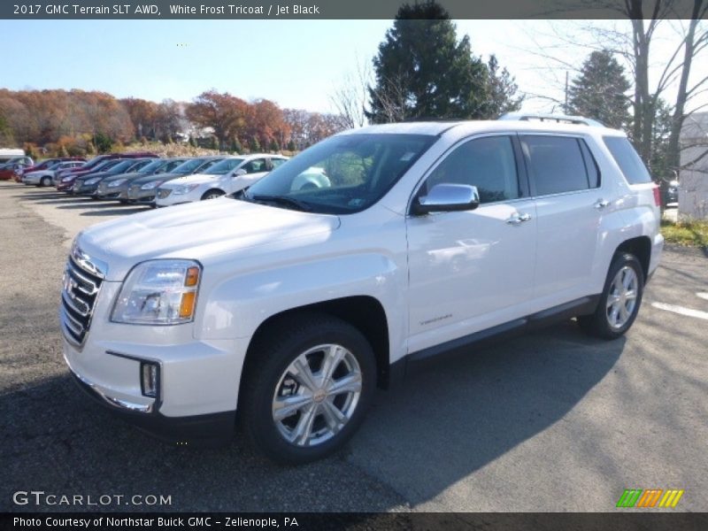 White Frost Tricoat / Jet Black 2017 GMC Terrain SLT AWD