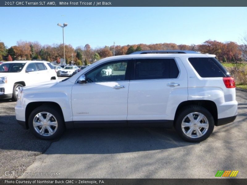 White Frost Tricoat / Jet Black 2017 GMC Terrain SLT AWD