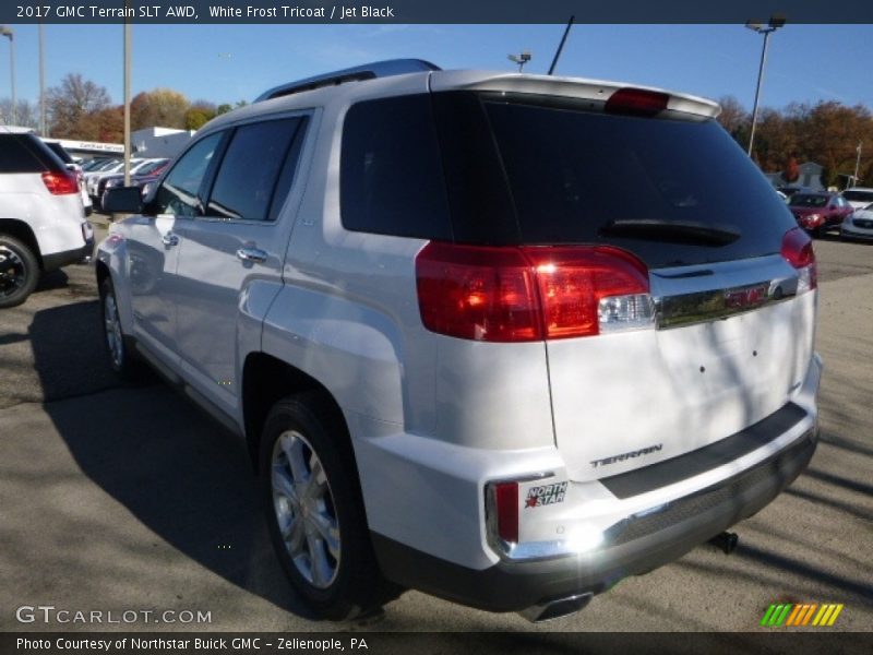 White Frost Tricoat / Jet Black 2017 GMC Terrain SLT AWD