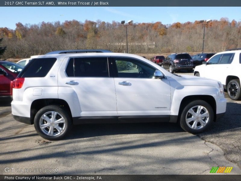 White Frost Tricoat / Jet Black 2017 GMC Terrain SLT AWD