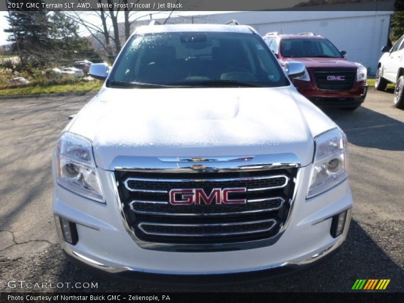 White Frost Tricoat / Jet Black 2017 GMC Terrain SLT AWD