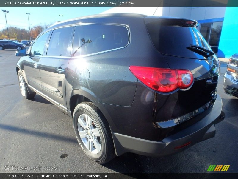 Black Granite Metallic / Dark Gray/Light Gray 2011 Chevrolet Traverse LT