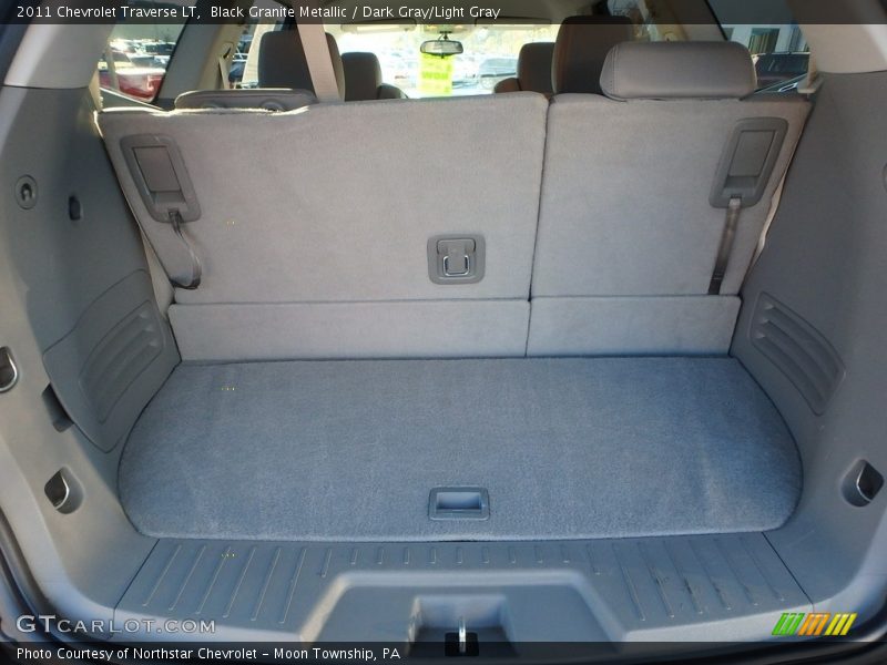 Black Granite Metallic / Dark Gray/Light Gray 2011 Chevrolet Traverse LT
