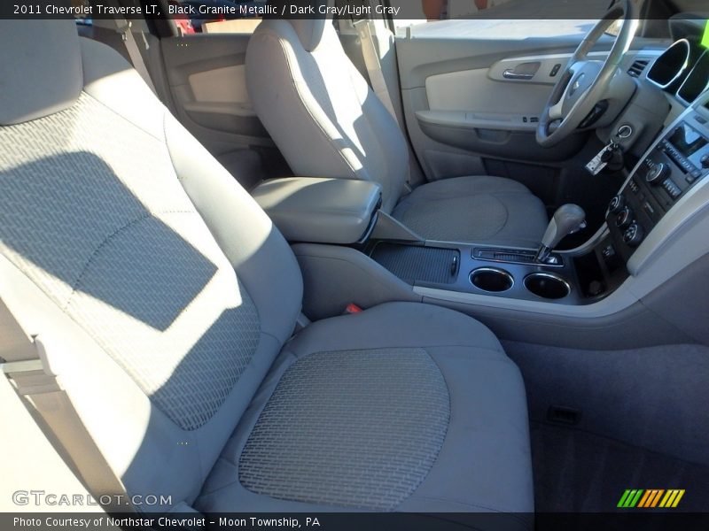 Black Granite Metallic / Dark Gray/Light Gray 2011 Chevrolet Traverse LT