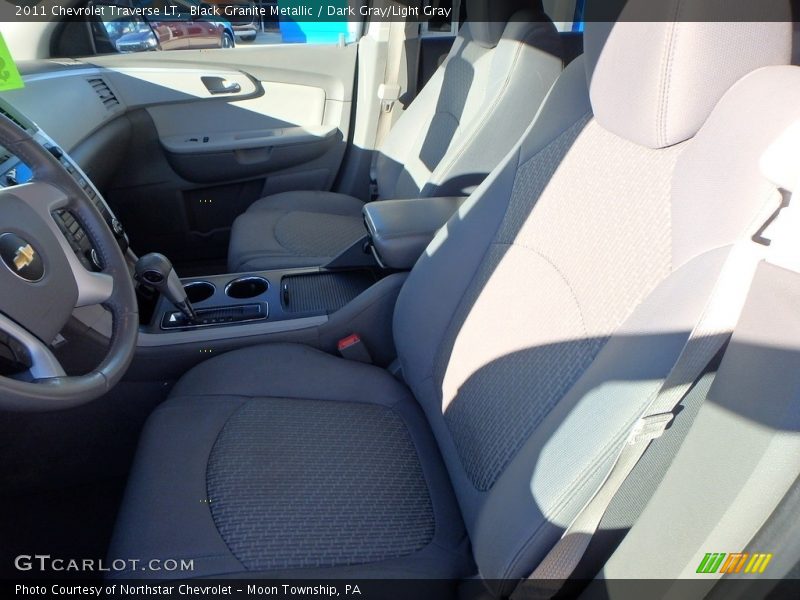 Black Granite Metallic / Dark Gray/Light Gray 2011 Chevrolet Traverse LT