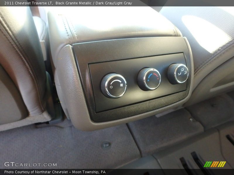 Black Granite Metallic / Dark Gray/Light Gray 2011 Chevrolet Traverse LT