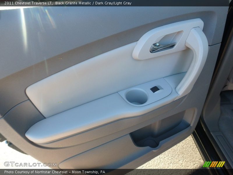 Black Granite Metallic / Dark Gray/Light Gray 2011 Chevrolet Traverse LT