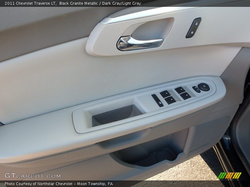 Black Granite Metallic / Dark Gray/Light Gray 2011 Chevrolet Traverse LT