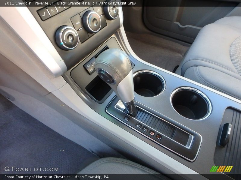 Black Granite Metallic / Dark Gray/Light Gray 2011 Chevrolet Traverse LT