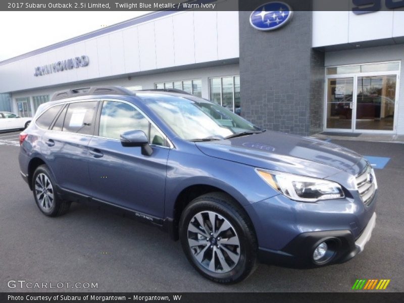 Twilight Blue Metallic / Warm Ivory 2017 Subaru Outback 2.5i Limited