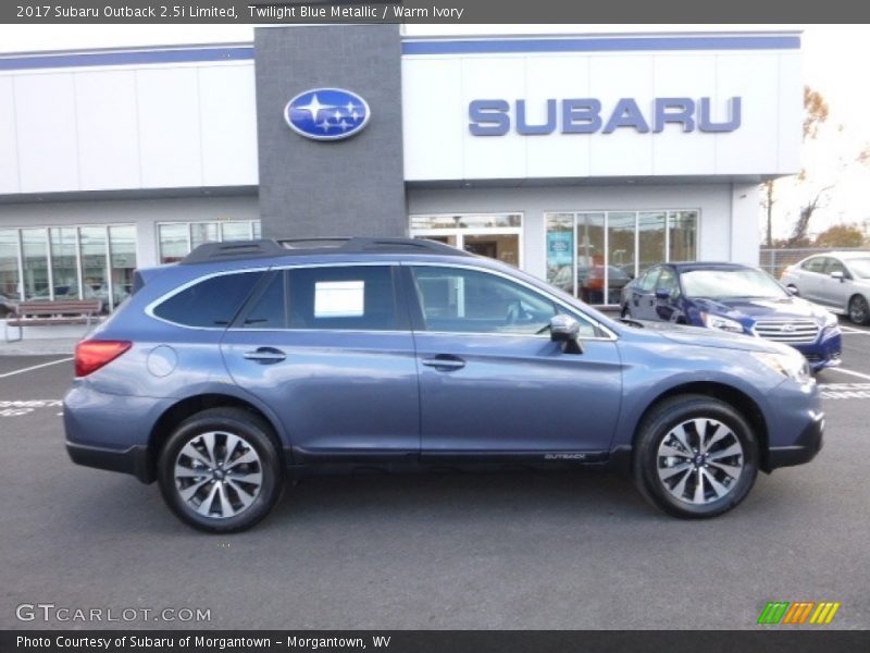 Twilight Blue Metallic / Warm Ivory 2017 Subaru Outback 2.5i Limited