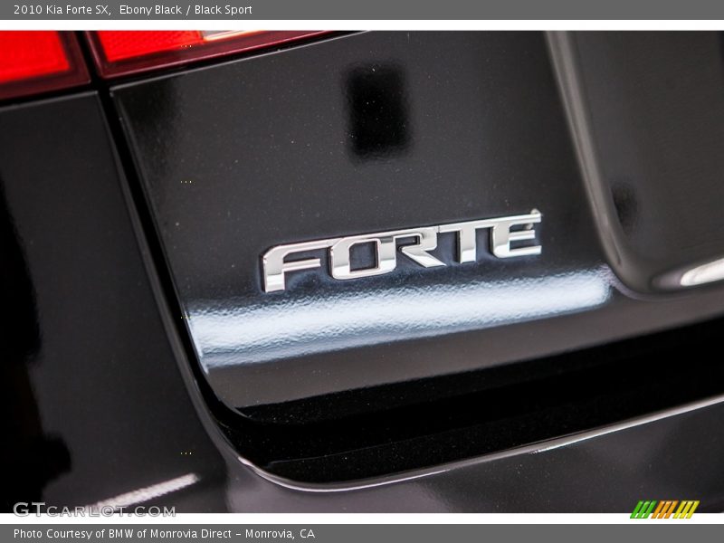 Ebony Black / Black Sport 2010 Kia Forte SX
