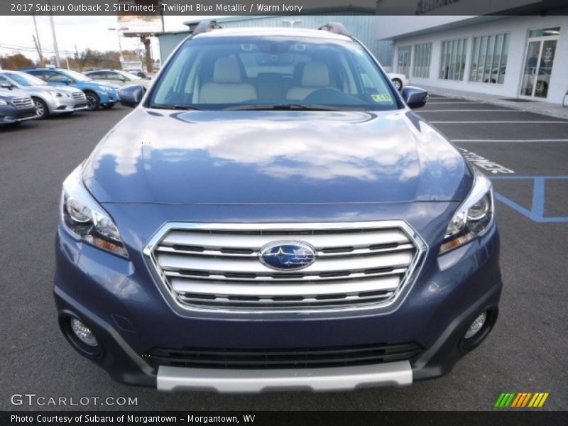 Twilight Blue Metallic / Warm Ivory 2017 Subaru Outback 2.5i Limited