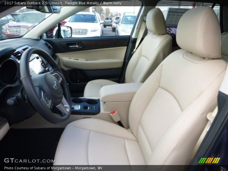 Twilight Blue Metallic / Warm Ivory 2017 Subaru Outback 2.5i Limited