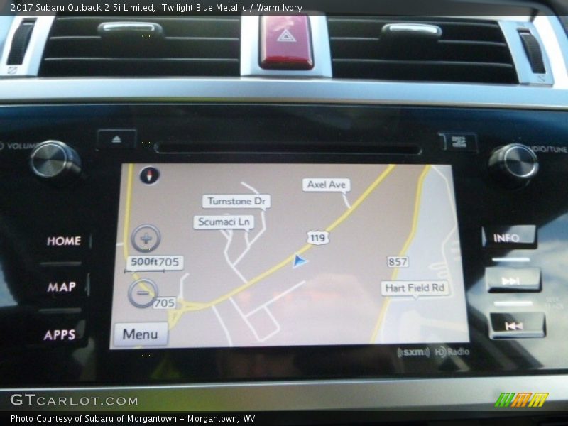 Twilight Blue Metallic / Warm Ivory 2017 Subaru Outback 2.5i Limited