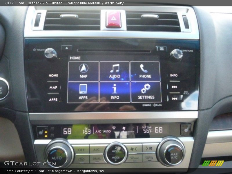 Twilight Blue Metallic / Warm Ivory 2017 Subaru Outback 2.5i Limited