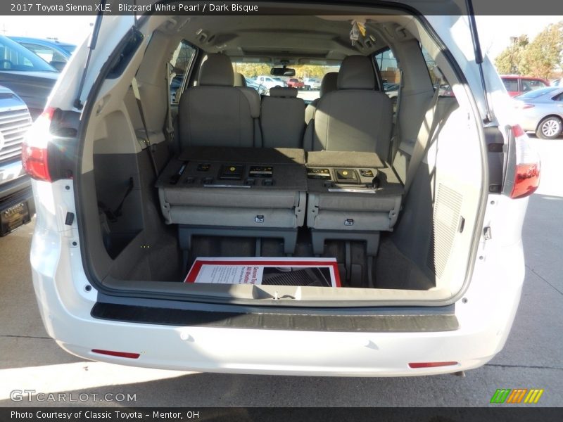 Blizzard White Pearl / Dark Bisque 2017 Toyota Sienna XLE