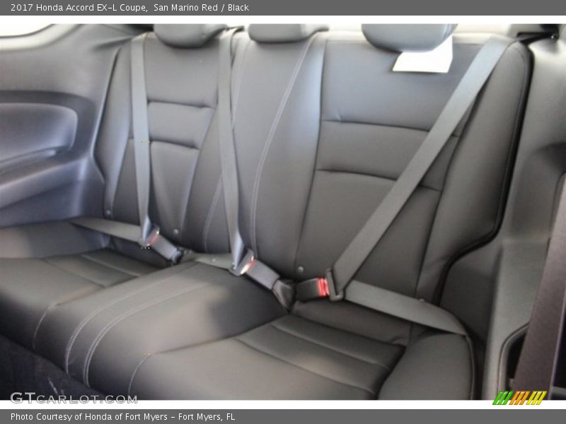 Rear Seat of 2017 Accord EX-L Coupe