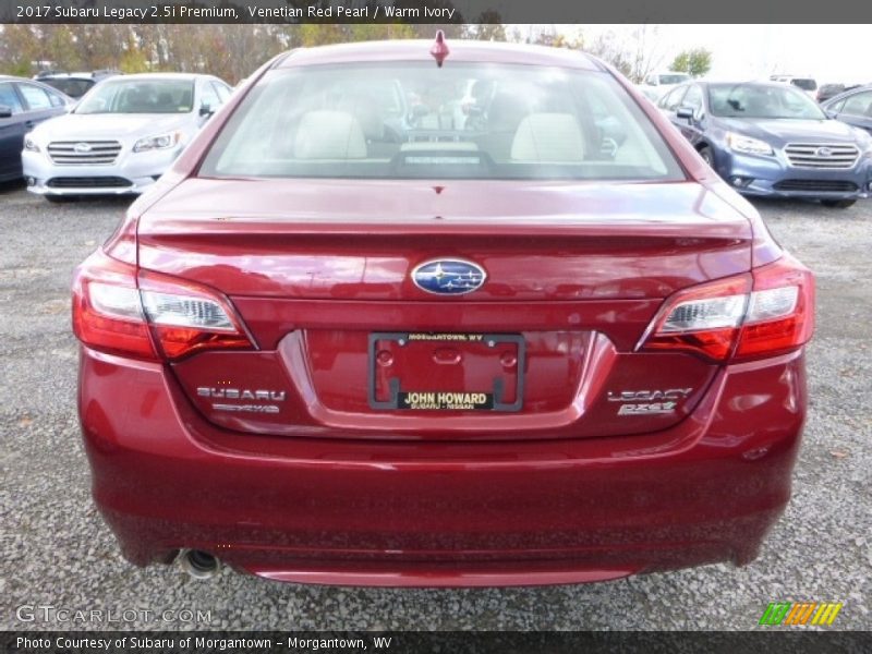Venetian Red Pearl / Warm Ivory 2017 Subaru Legacy 2.5i Premium