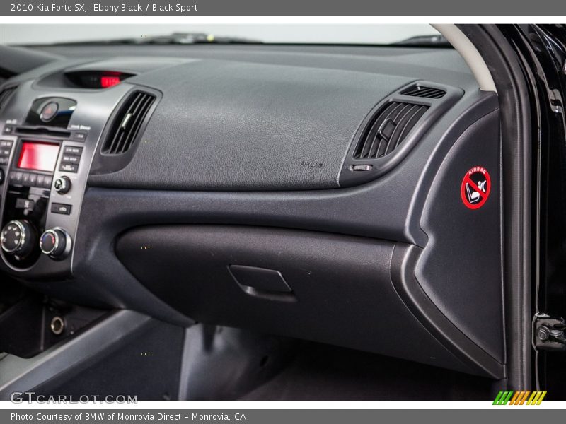 Ebony Black / Black Sport 2010 Kia Forte SX