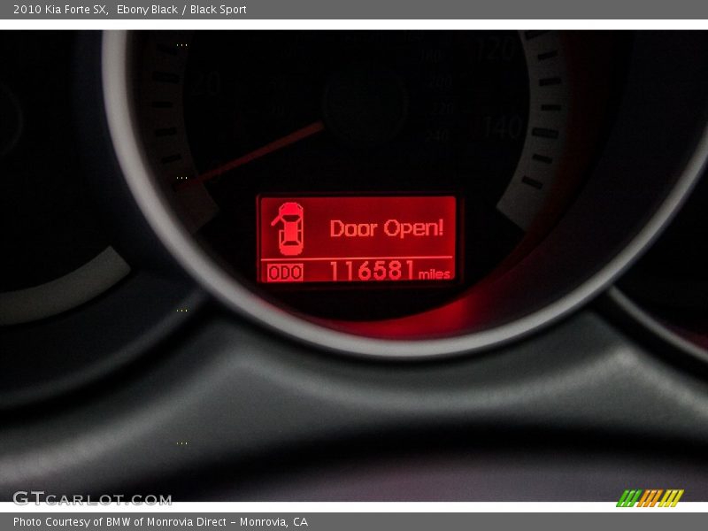 Ebony Black / Black Sport 2010 Kia Forte SX