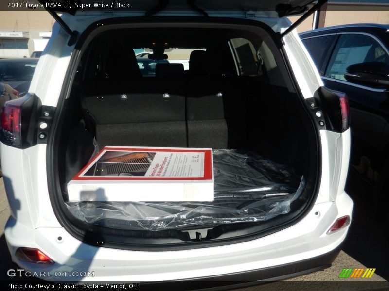 Super White / Black 2017 Toyota RAV4 LE