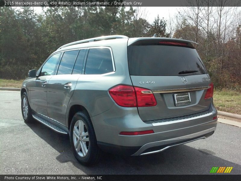 Iridium Silver Metallic / Grey/Dark Grey 2015 Mercedes-Benz GL 450 4Matic