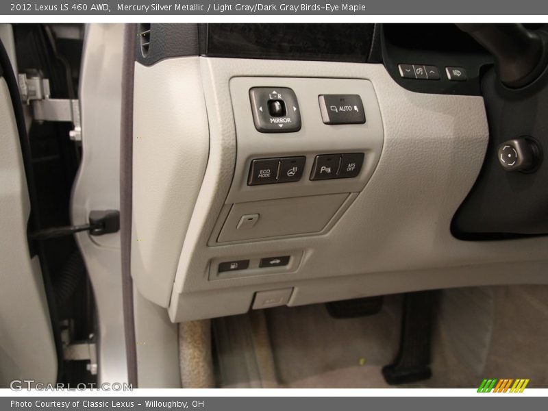 Mercury Silver Metallic / Light Gray/Dark Gray Birds-Eye Maple 2012 Lexus LS 460 AWD