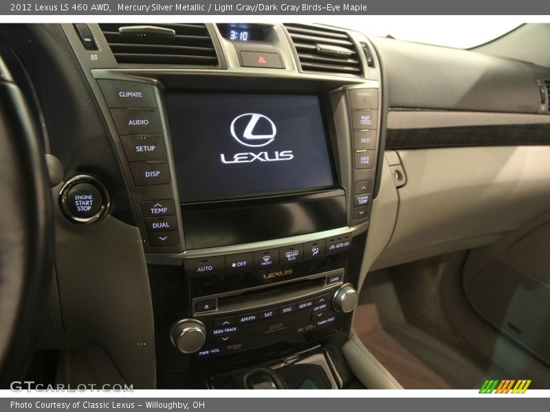 Mercury Silver Metallic / Light Gray/Dark Gray Birds-Eye Maple 2012 Lexus LS 460 AWD