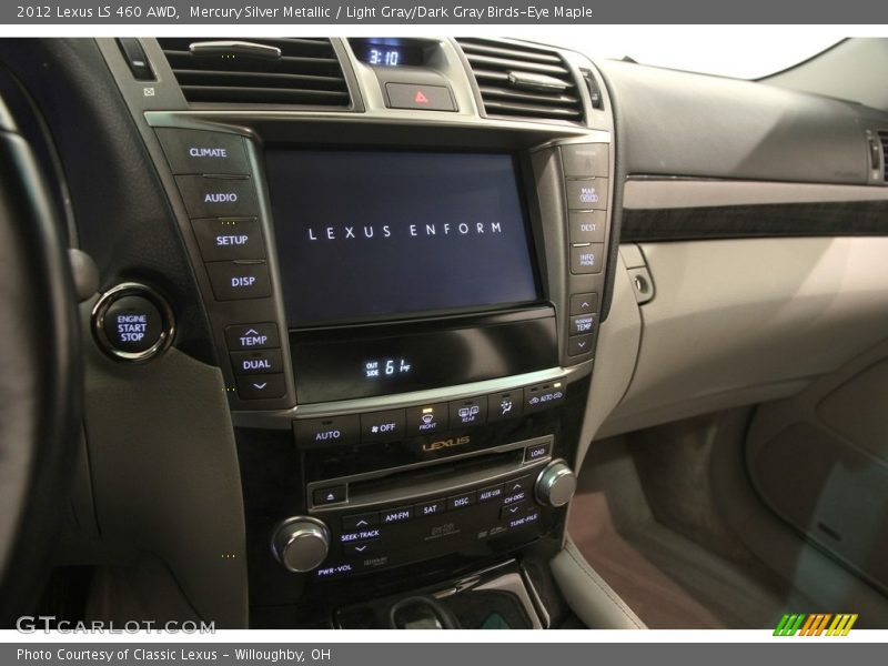 Mercury Silver Metallic / Light Gray/Dark Gray Birds-Eye Maple 2012 Lexus LS 460 AWD