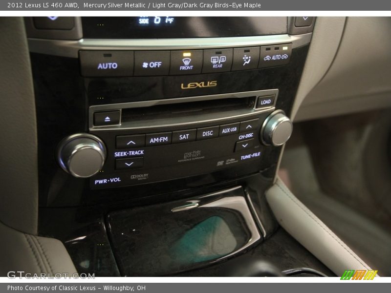 Mercury Silver Metallic / Light Gray/Dark Gray Birds-Eye Maple 2012 Lexus LS 460 AWD