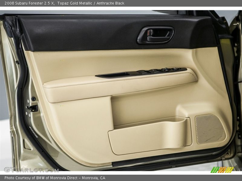 Topaz Gold Metallic / Anthracite Black 2008 Subaru Forester 2.5 X